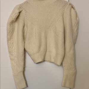 Express Cream Turtleneck Sweater